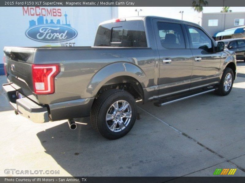 Magnetic Metallic / Medium Earth Gray 2015 Ford F150 XLT SuperCrew