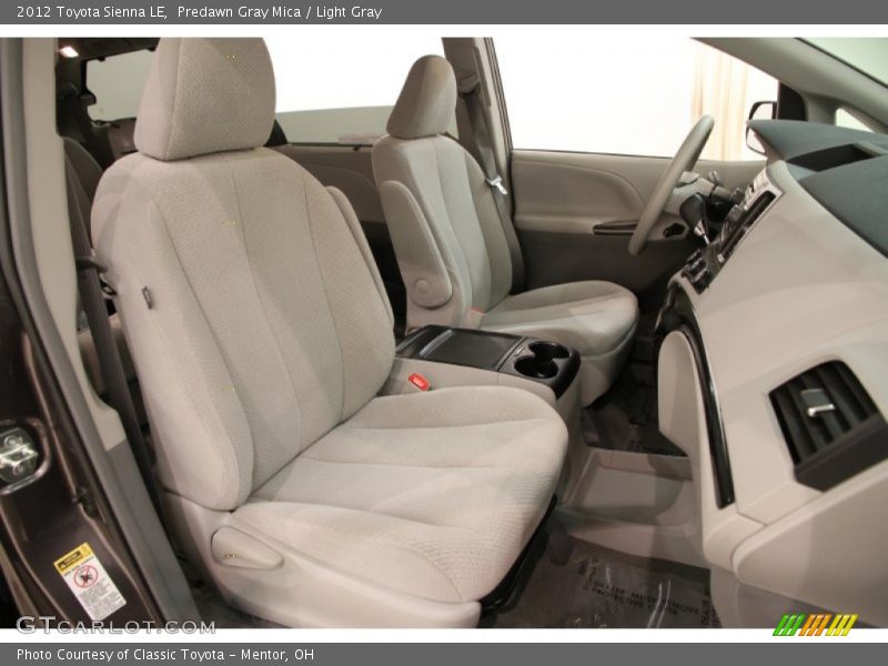 Predawn Gray Mica / Light Gray 2012 Toyota Sienna LE