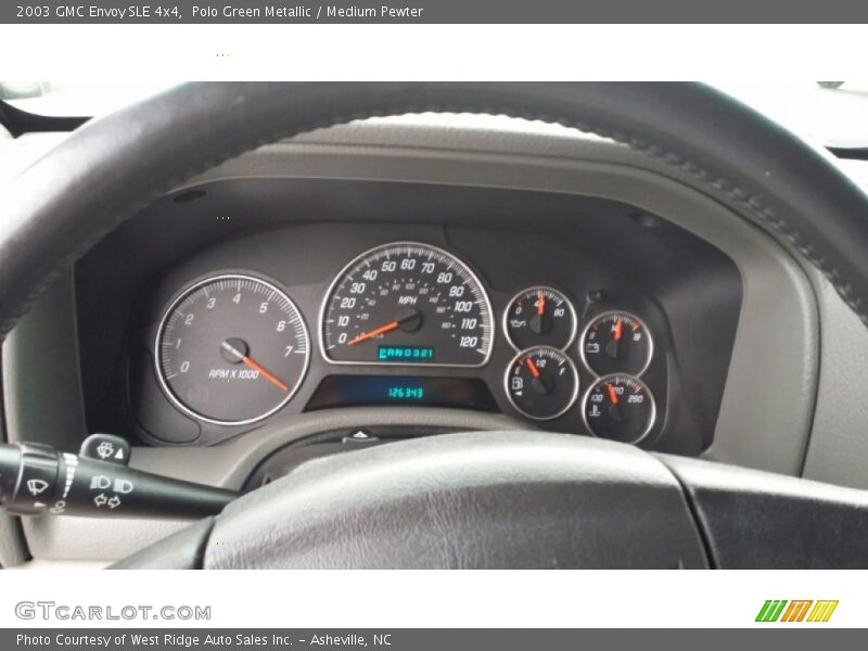 Polo Green Metallic / Medium Pewter 2003 GMC Envoy SLE 4x4