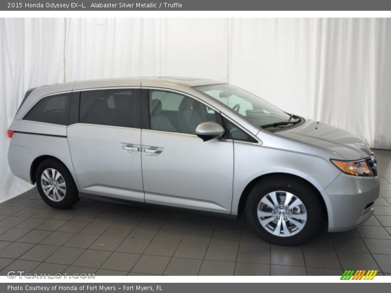 Alabaster Silver Metallic / Truffle 2015 Honda Odyssey EX-L