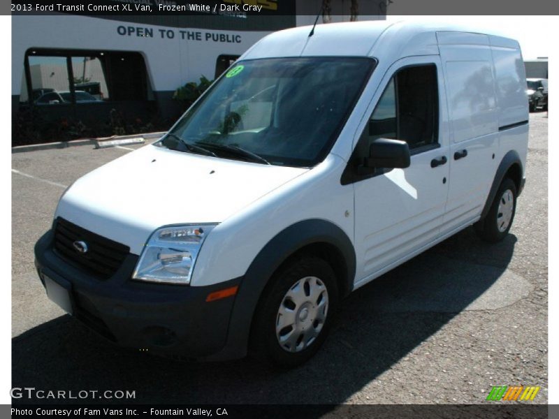 Frozen White / Dark Gray 2013 Ford Transit Connect XL Van