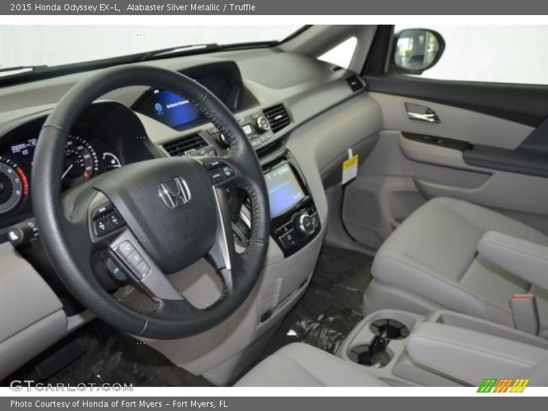 Alabaster Silver Metallic / Truffle 2015 Honda Odyssey EX-L