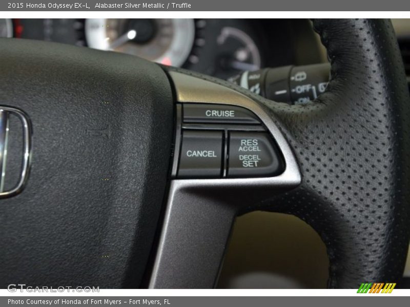 Alabaster Silver Metallic / Truffle 2015 Honda Odyssey EX-L