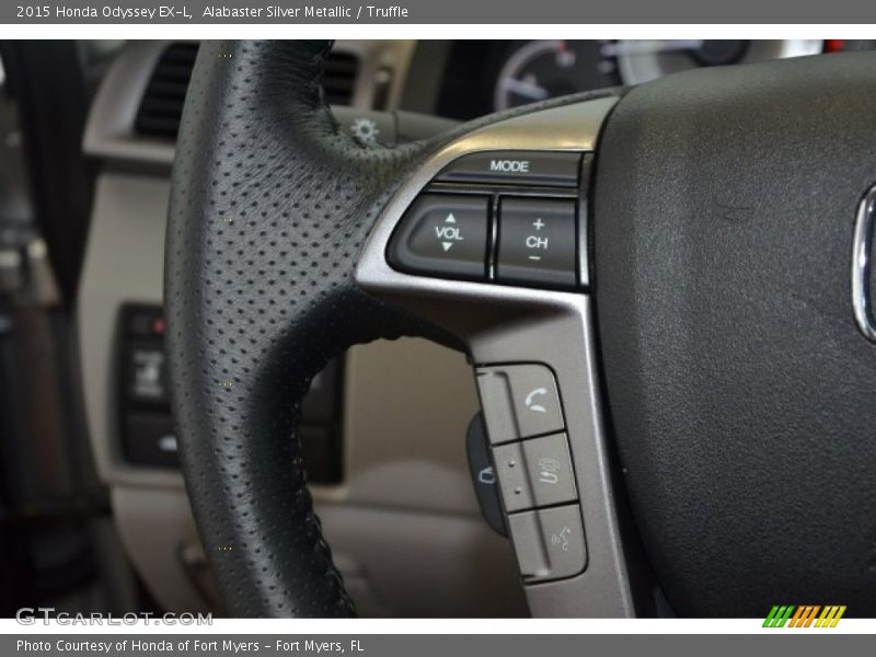 Alabaster Silver Metallic / Truffle 2015 Honda Odyssey EX-L