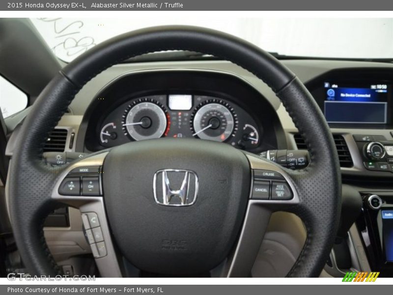 Alabaster Silver Metallic / Truffle 2015 Honda Odyssey EX-L