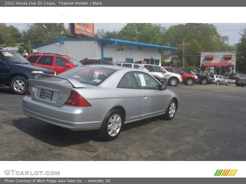 Titanium Metallic / Black 2002 Honda Civic EX Coupe