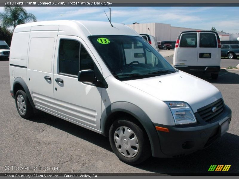 Frozen White / Dark Gray 2013 Ford Transit Connect XL Van