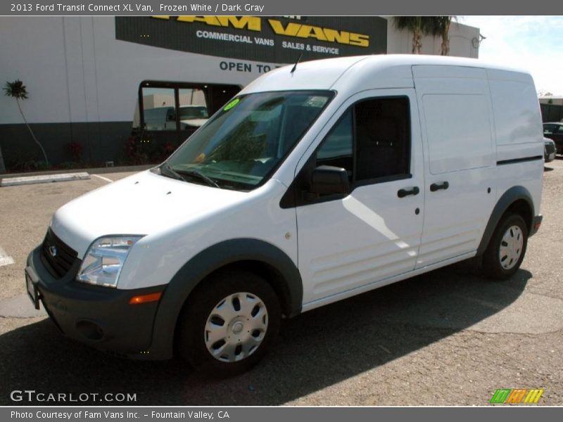 Frozen White / Dark Gray 2013 Ford Transit Connect XL Van
