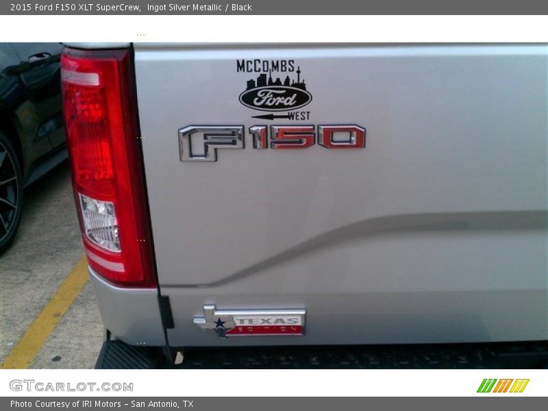 Ingot Silver Metallic / Black 2015 Ford F150 XLT SuperCrew