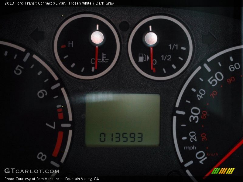 Frozen White / Dark Gray 2013 Ford Transit Connect XL Van