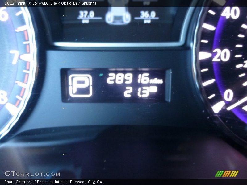Black Obsidian / Graphite 2013 Infiniti JX 35 AWD