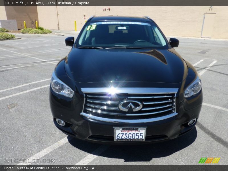 Black Obsidian / Graphite 2013 Infiniti JX 35 AWD