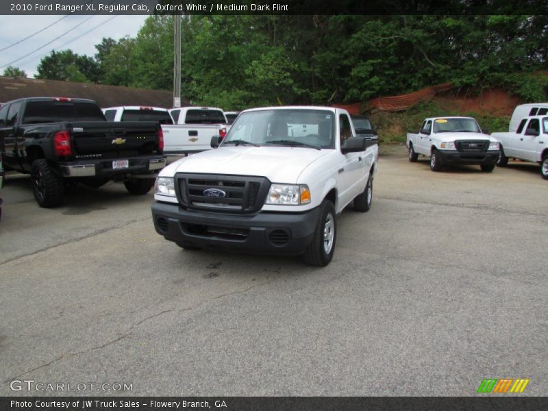 Oxford White / Medium Dark Flint 2010 Ford Ranger XL Regular Cab