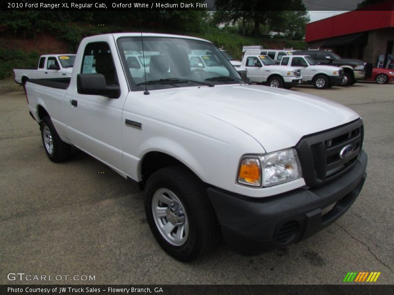 Oxford White / Medium Dark Flint 2010 Ford Ranger XL Regular Cab