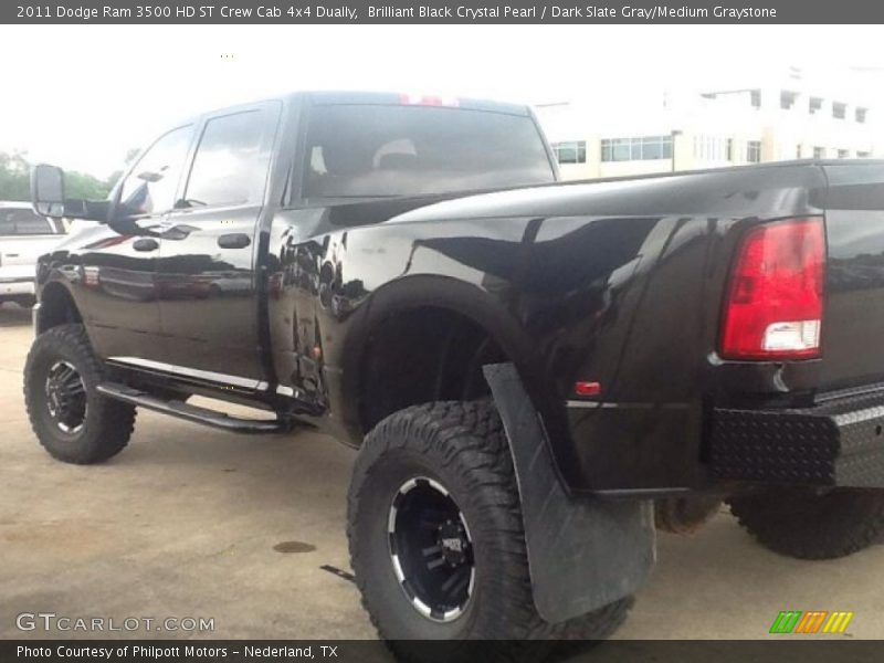 Brilliant Black Crystal Pearl / Dark Slate Gray/Medium Graystone 2011 Dodge Ram 3500 HD ST Crew Cab 4x4 Dually
