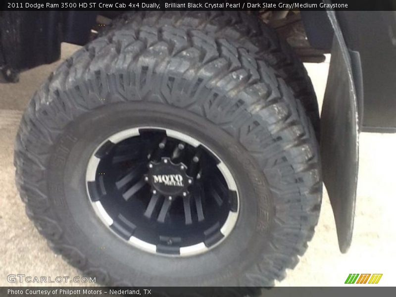 Brilliant Black Crystal Pearl / Dark Slate Gray/Medium Graystone 2011 Dodge Ram 3500 HD ST Crew Cab 4x4 Dually