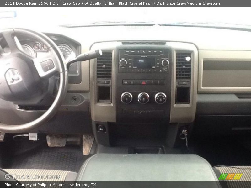 Brilliant Black Crystal Pearl / Dark Slate Gray/Medium Graystone 2011 Dodge Ram 3500 HD ST Crew Cab 4x4 Dually