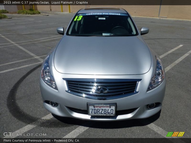 Liquid Platinum / Graphite 2013 Infiniti G 37 Journey Sedan