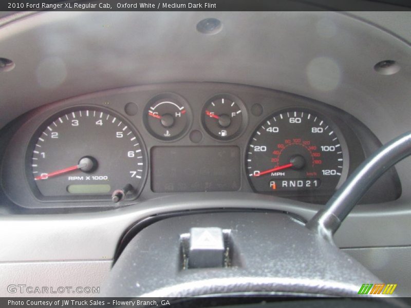 Oxford White / Medium Dark Flint 2010 Ford Ranger XL Regular Cab