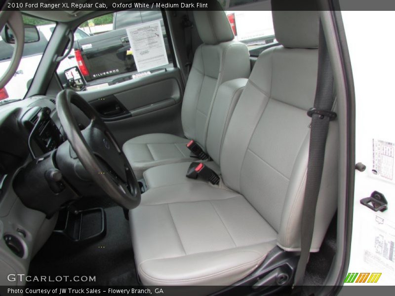 Oxford White / Medium Dark Flint 2010 Ford Ranger XL Regular Cab