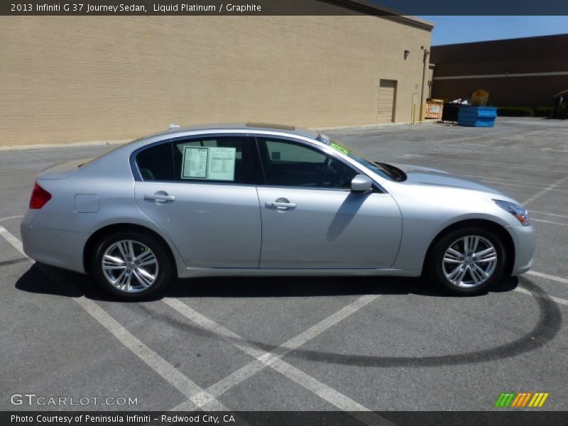Liquid Platinum / Graphite 2013 Infiniti G 37 Journey Sedan
