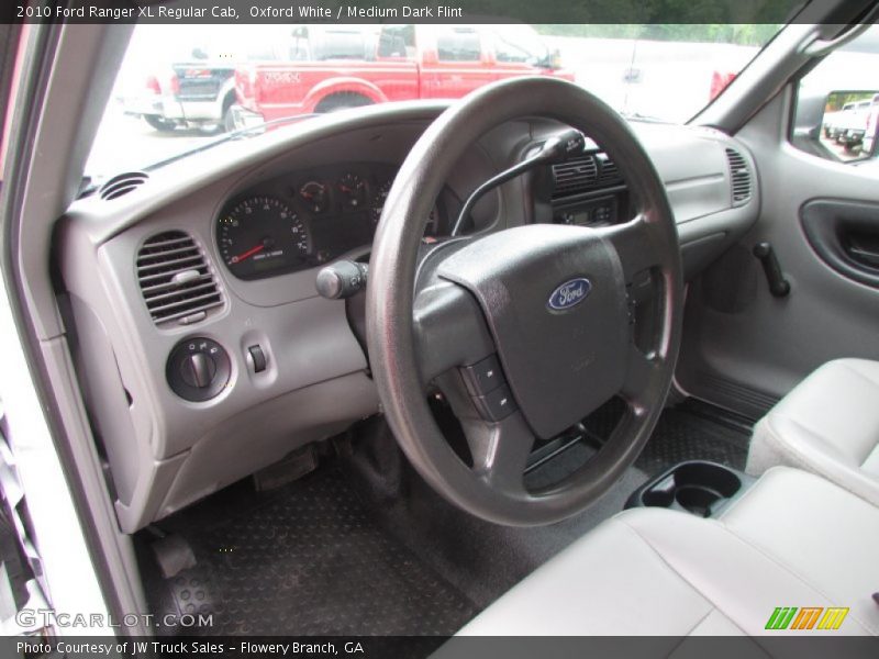 Oxford White / Medium Dark Flint 2010 Ford Ranger XL Regular Cab