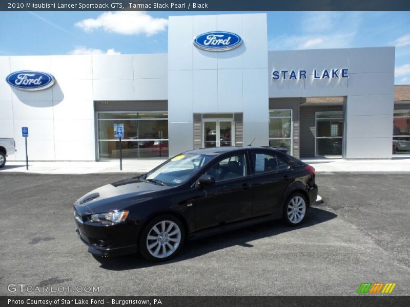 Tarmac Black Pearl / Black 2010 Mitsubishi Lancer Sportback GTS