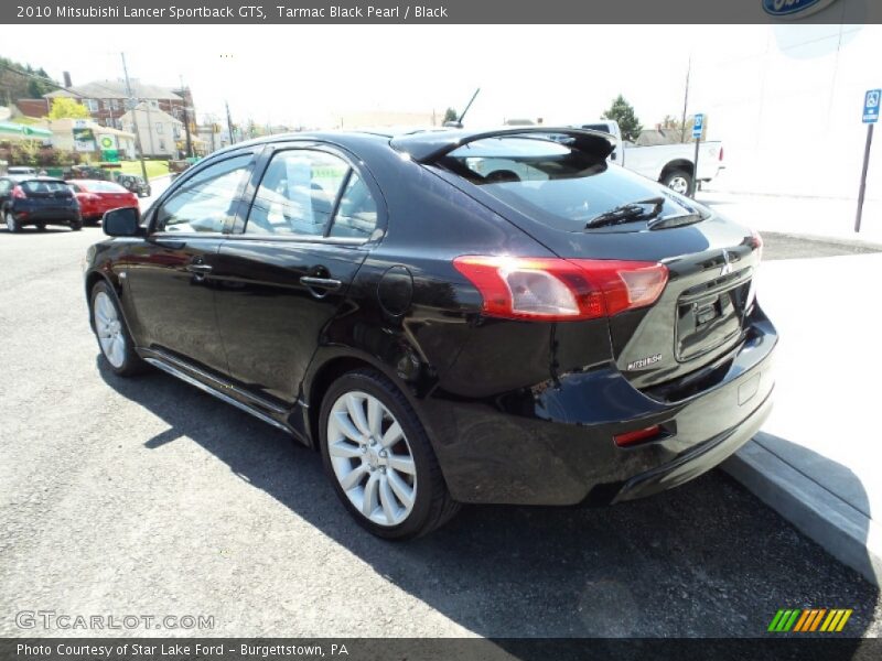 Tarmac Black Pearl / Black 2010 Mitsubishi Lancer Sportback GTS