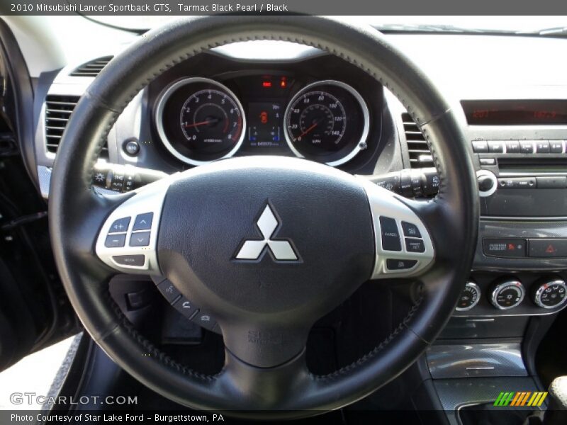 Tarmac Black Pearl / Black 2010 Mitsubishi Lancer Sportback GTS