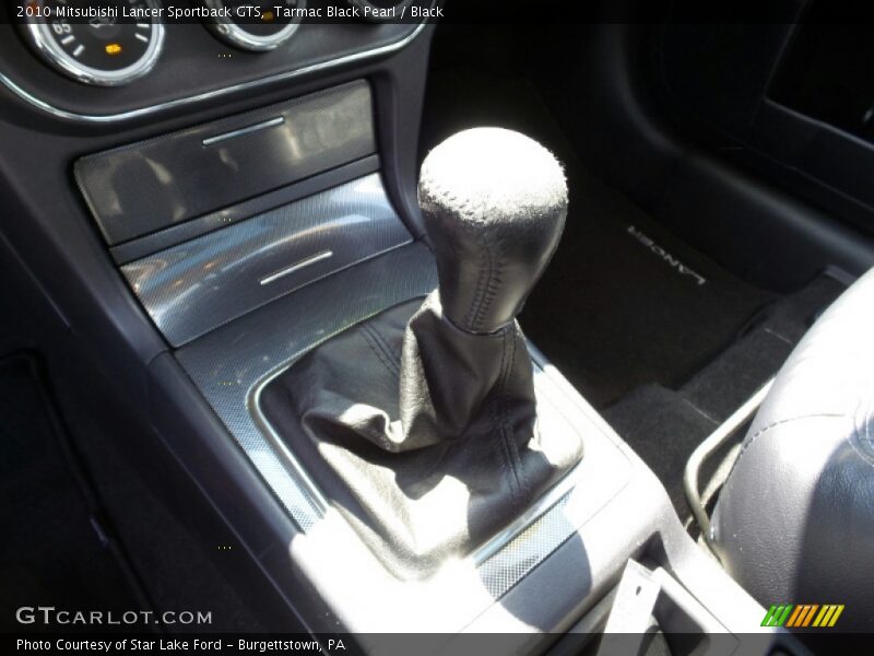 Tarmac Black Pearl / Black 2010 Mitsubishi Lancer Sportback GTS