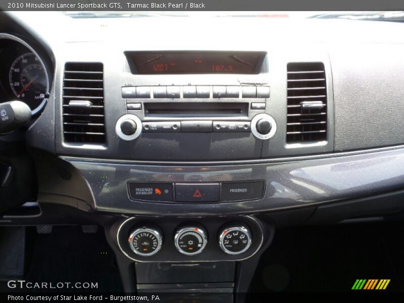 Tarmac Black Pearl / Black 2010 Mitsubishi Lancer Sportback GTS