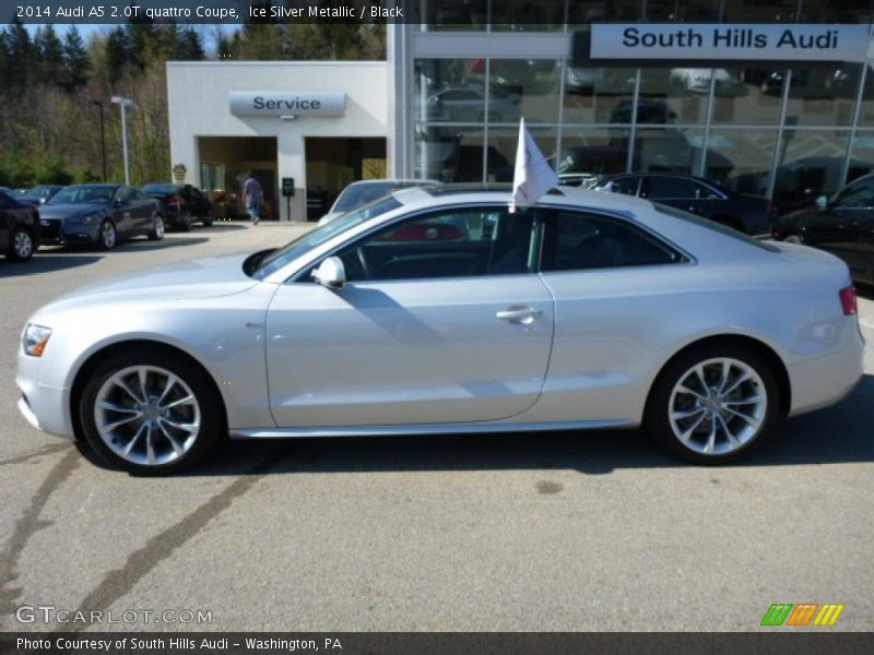 Ice Silver Metallic / Black 2014 Audi A5 2.0T quattro Coupe