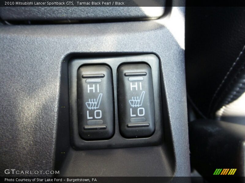 Tarmac Black Pearl / Black 2010 Mitsubishi Lancer Sportback GTS