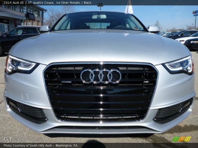 Ice Silver Metallic / Black 2014 Audi A5 2.0T quattro Coupe