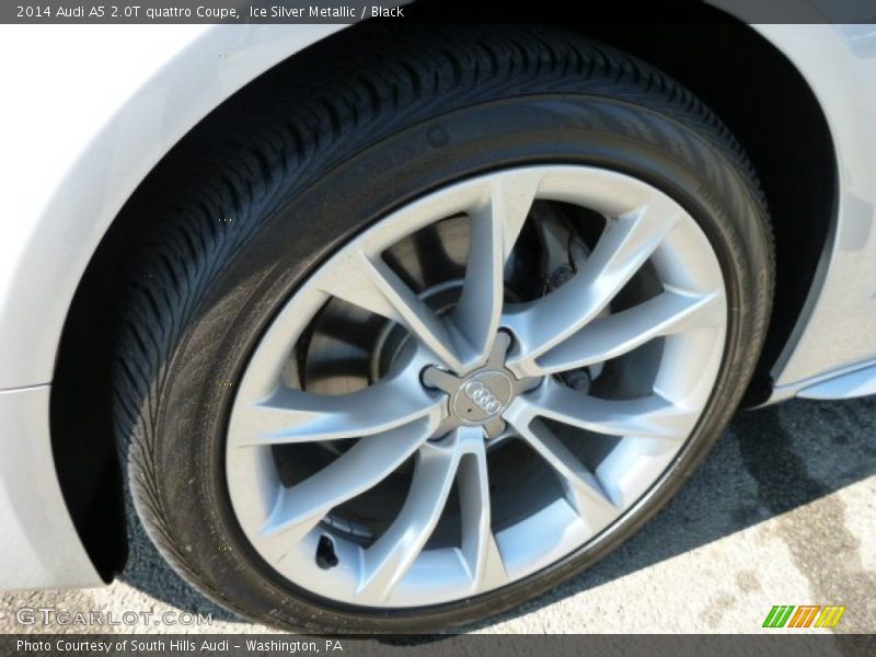 Ice Silver Metallic / Black 2014 Audi A5 2.0T quattro Coupe