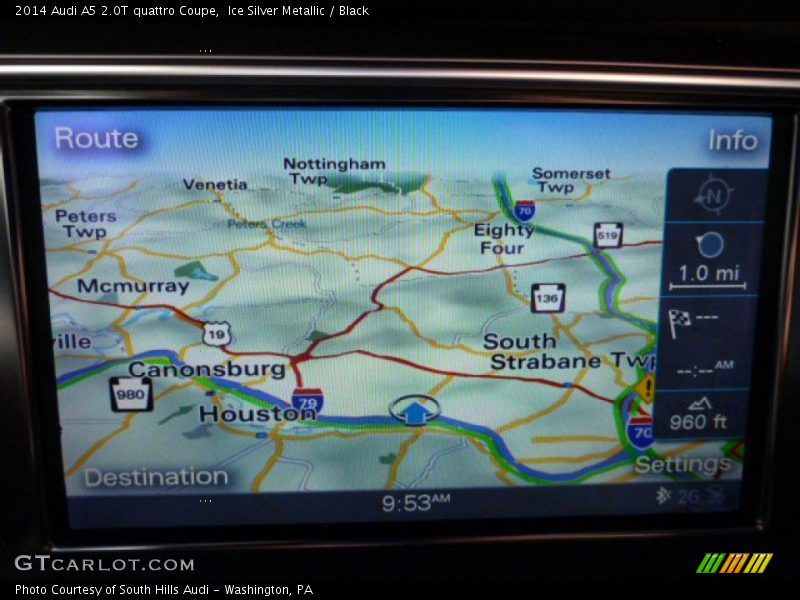 Ice Silver Metallic / Black 2014 Audi A5 2.0T quattro Coupe