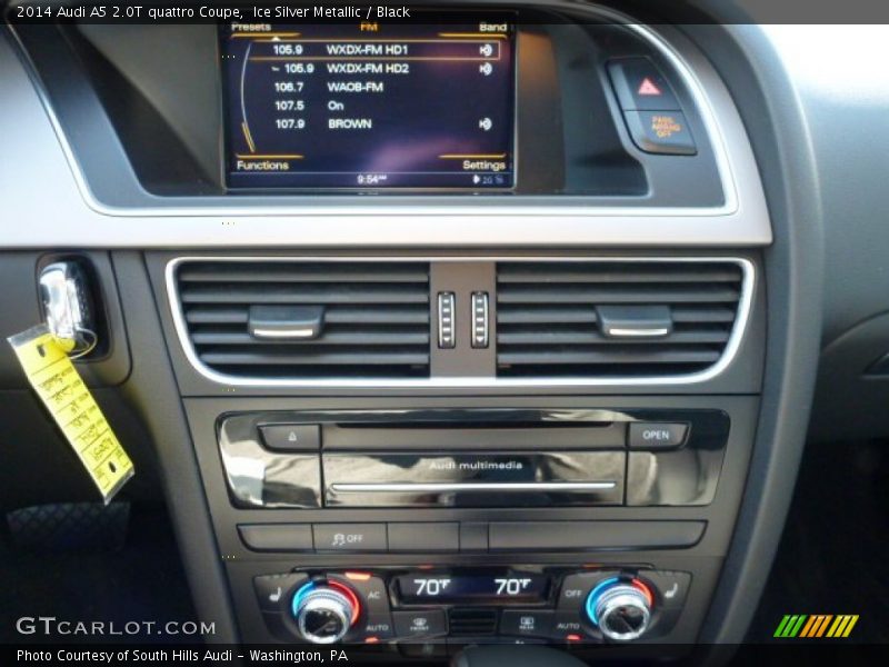 Ice Silver Metallic / Black 2014 Audi A5 2.0T quattro Coupe
