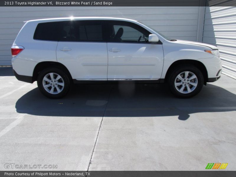 Blizzard White Pearl / Sand Beige 2013 Toyota Highlander V6