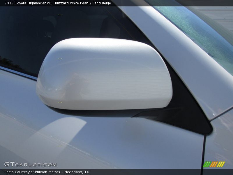 Blizzard White Pearl / Sand Beige 2013 Toyota Highlander V6