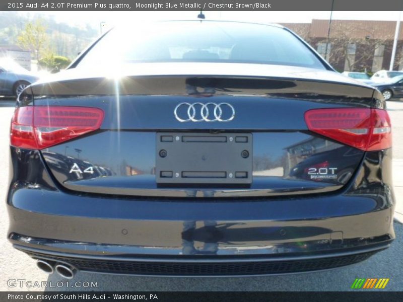 Moonlight Blue Metallic / Chestnut Brown/Black 2015 Audi A4 2.0T Premium Plus quattro