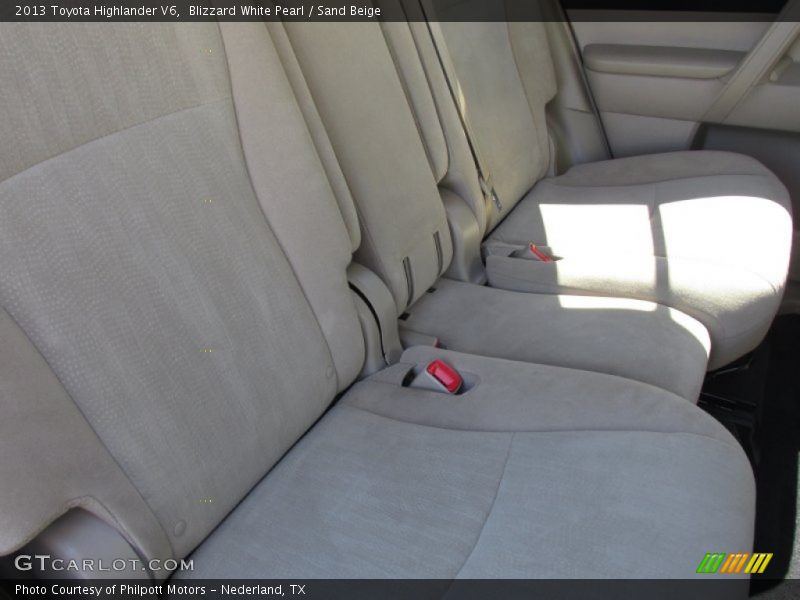 Blizzard White Pearl / Sand Beige 2013 Toyota Highlander V6