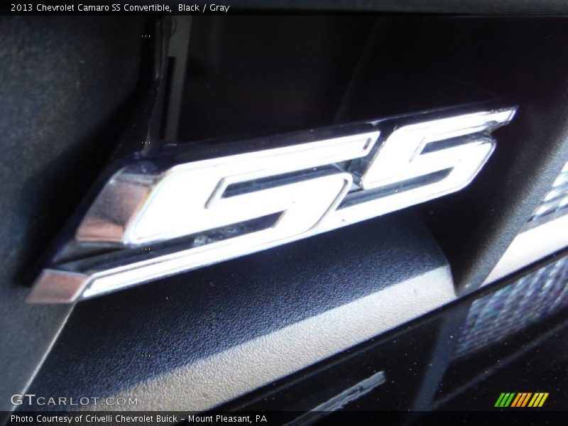 Black / Gray 2013 Chevrolet Camaro SS Convertible