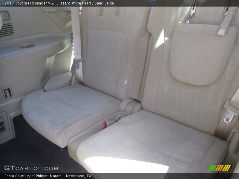 Blizzard White Pearl / Sand Beige 2013 Toyota Highlander V6