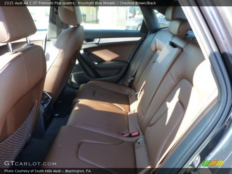 Moonlight Blue Metallic / Chestnut Brown/Black 2015 Audi A4 2.0T Premium Plus quattro