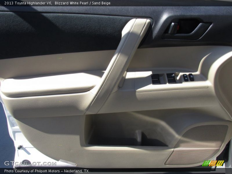 Blizzard White Pearl / Sand Beige 2013 Toyota Highlander V6
