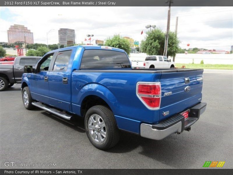 Blue Flame Metallic / Steel Gray 2012 Ford F150 XLT SuperCrew