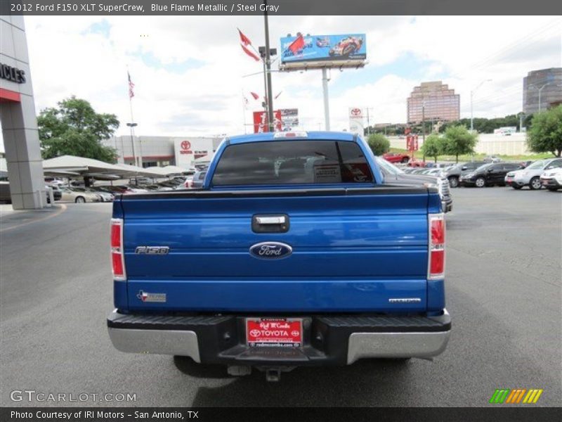 Blue Flame Metallic / Steel Gray 2012 Ford F150 XLT SuperCrew