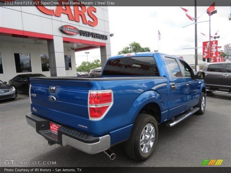 Blue Flame Metallic / Steel Gray 2012 Ford F150 XLT SuperCrew