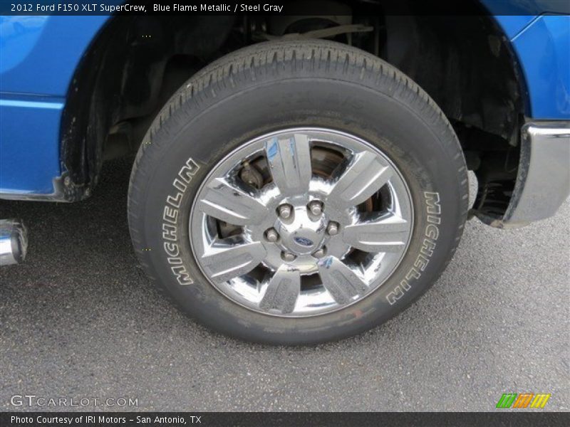 Blue Flame Metallic / Steel Gray 2012 Ford F150 XLT SuperCrew