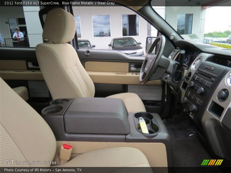Blue Flame Metallic / Steel Gray 2012 Ford F150 XLT SuperCrew